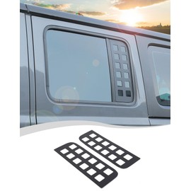 Hoolcar Rear Door Window Decals Aluminum Alloy Glass Panel Cover Compatible with Jeep Wrangler JL Unlimited 4-Door & Jeep Gladiator JT 2018-2024, Exterior Accessories