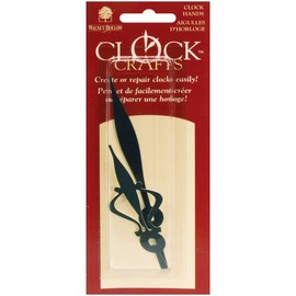 Walnut Hollow Clock Hands, 2-3/4-Inch and 3-1/2-Inch, Black