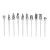 10pcs Tungsten Carbide Steel Burrs Rotary Files Metalworking Carving Tool
