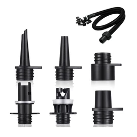 Granmagazz 6 Valve Adapter Boat Pump Adapter Inflatable Multifunctional Leak Proof Raft Paddle Pump Canoe Replacement Multifunctional Pump Adapter