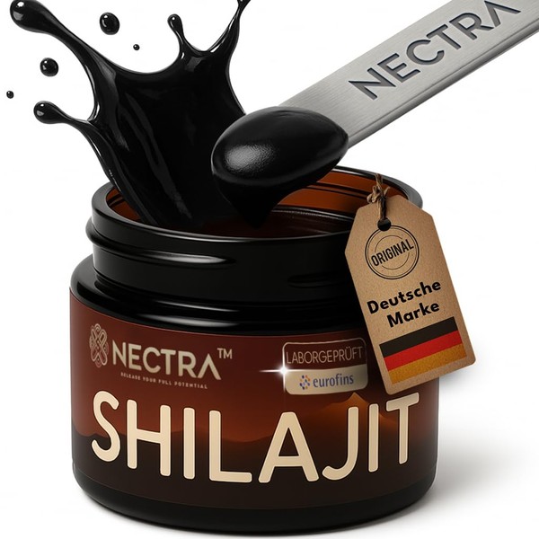 NECTRA Shilajit Original Himalaya Shilashit Mumijo - Premium Shilajit Resin,