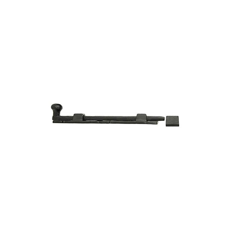 STALLION HARDWARE Black Powder Coat Iron Surface Slide Bolt, Finish