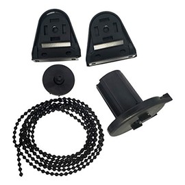 Genérico Kit Mecanismo PERSIANA Enrollable para Tubo DE 38MM con Soportes DE INSTALACIÓN, COPLE, Cadena, Conector Y Tope.