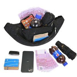 Bumbags Fashion PU Leather Shiny Fanny Packs for Women Waterproof Waist Bag for Ladies Running Walking Hiking Shopping Travel Belt Bags Money Hip Pouch Pack