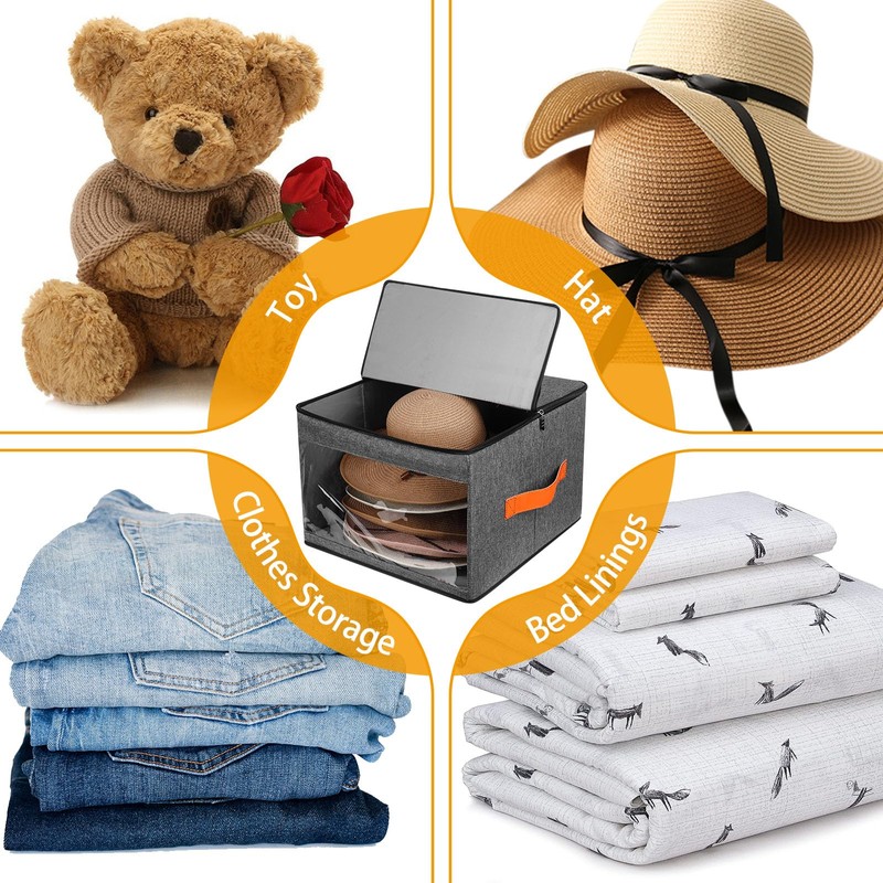 kushon Upgraded Hat Storage Box for Women & Men,Closet Hat