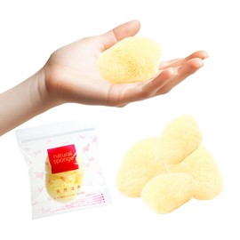 Sea Cotton 12 Pieces Sanitary Products Natural Sea Cotton Individual Packaging Ziploc Sanitary Absorption Face Wash Foundation Delicate Zone