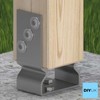 Bolt Down 91mm - 3.6" Silver (Pack of: 1) U