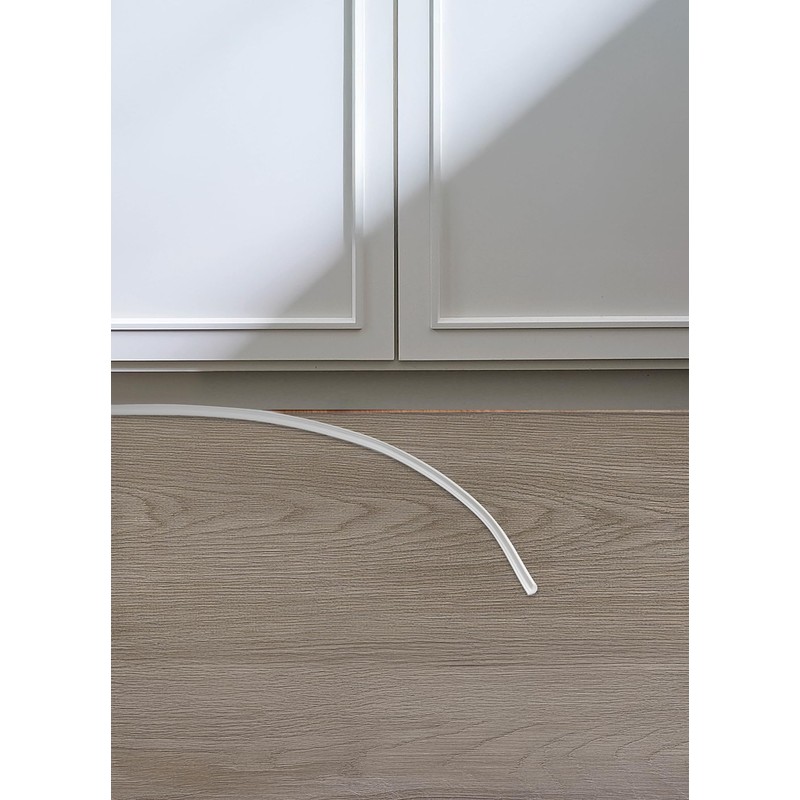 FloorPops White Flexible Trim Peel and Stick Moulding, FPM6362