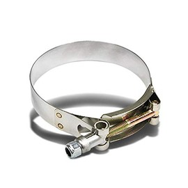 DNA MOTORING 3.25" T-Bolt Clamp, Zinc-Coated Stainless Steel Clamps, T Bolt Hose Clamps Exhaust Clamp, TC-325