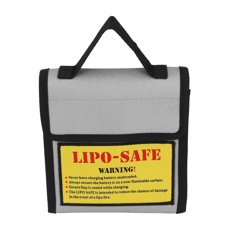 Lipo Battery Safety Bag Grey Fireproof Explosion Proof Battery Guard