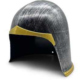 BestSaller 1425 Children's Knight Helmet, Plastic Cymbal Cover, Knight, Warrior, Squire Titanium/Gold