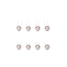 weddecor clustered mit Meer-Pin mit Glaskristall Diamanté Braut-Clips für Frauen und Mädchen in den Abschlussball Hochzeit Brautjungfer Party