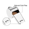 Jaimela Stainless Steel Whistle, Whistle with Removable Buckle Lanyard, Crisp