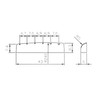 Black guitar nut acoustic or electric 43mm x 6mm x
