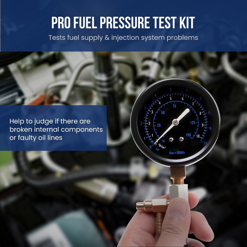 Lichamp Automotive Fuel Pressure Test Kit, Fuel Pump & Rail