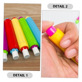 SHINEOFI 10Pcs Adjustable Lightweight Chalk Holders Water Soluble Graffiti Pen Clamps for Classroom Use Material Hands Chalk Support for Teachers and Students