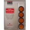 Chris Products CH4A Amber Motorcycle Mini License Plate Reflector, 4 Pack
