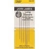 Colonial Needle 6 Count John James Long Darners Assorted Needles,