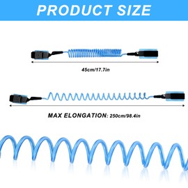 Toddler Reins for Walking, Anti Lost Toddler Wrist Reins, 2.5M Anti Lost Wrist Link Belt Toddler Safety Harness Walking Leash Wristband, Reflective Toddler Wrist Strap for Walking Child Wrist Straps