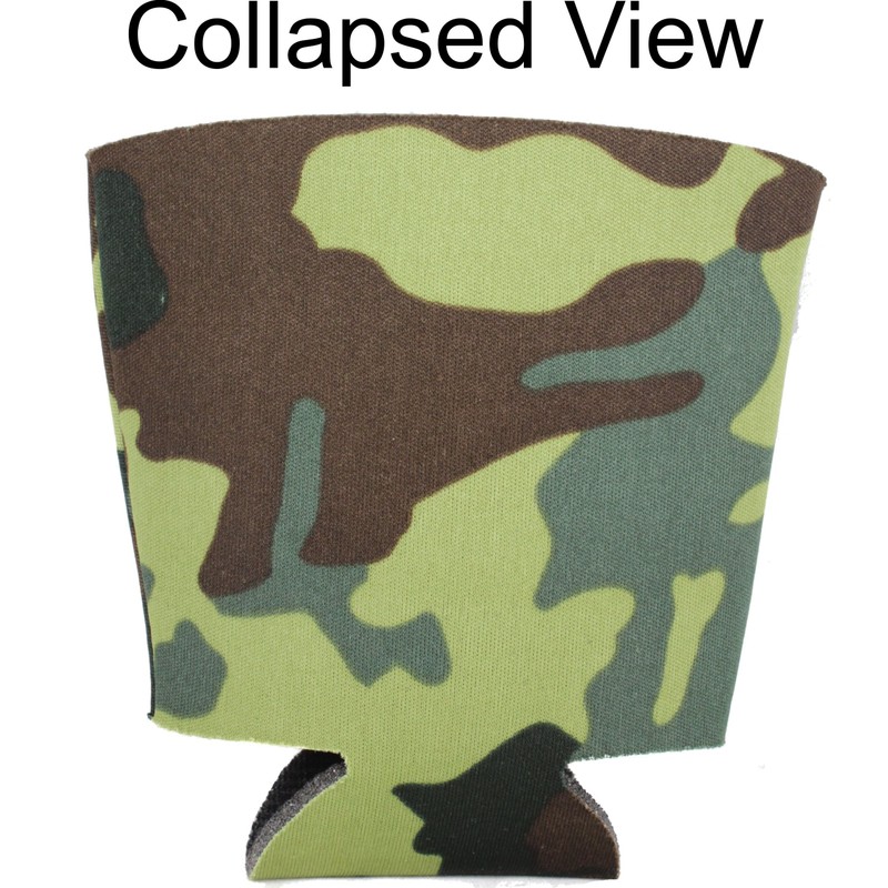 Blank Foam Party Cup Coolie (6 Pack, Black)