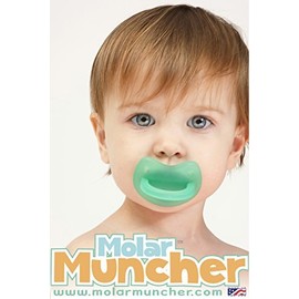 Molar Muncher Infant Baby Toddler Hands Free Teether by eZtotZ - Non Toxic Soothing Silicone - BPA Free - Made in USA - Soothes Entire Gum Line For 6 Months+ Teething