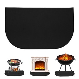 XPJBKC Hearth Rugs for Fireplaces, 102x50CM Fireside Rug Fire Mat, Fireproof Mat, Hearth Pad Protection Mat for Indoor Fireplaces Hearth, Fire Pit, Heaters, Stove