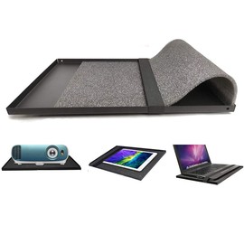 Projector Tray, 9.4inx13.4in (24cmx34cm) Laptop Tray Platform Holder Pallet for 3/8" or 1/4" Screw Tripod Stand Mount Widely Use in Meeting Rooms,Studio (Only Tray)