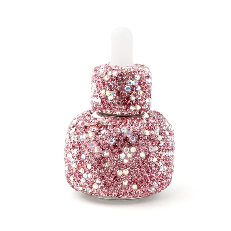 BlingSHD Dropper Bottle,Rhinestone Empty Portable Essential Oil Bottle,Bling Travel Perfume
