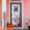 JarThenaAMCS 2 Roll Halloween Wired Edge Ribbon Ghost Boo Polka