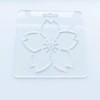 Clear Acrylic Sashiko Stencil, 12 x 12 cm, Traditional Flower