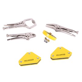WELDINGER Welding Magnet and Grip Pliers Set of 6