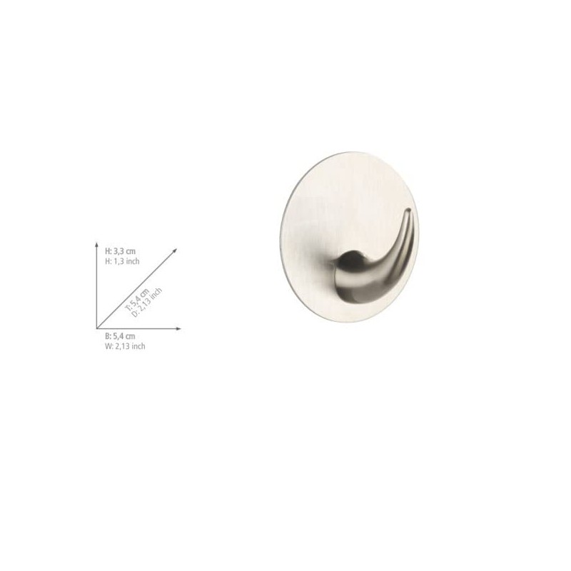 Wenko Leuca 4466560100 Matte Wall Hook