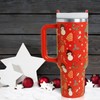 MOQRUAO Christmas Tumbler with Handle 40oz, Christmas Cup 40 oz