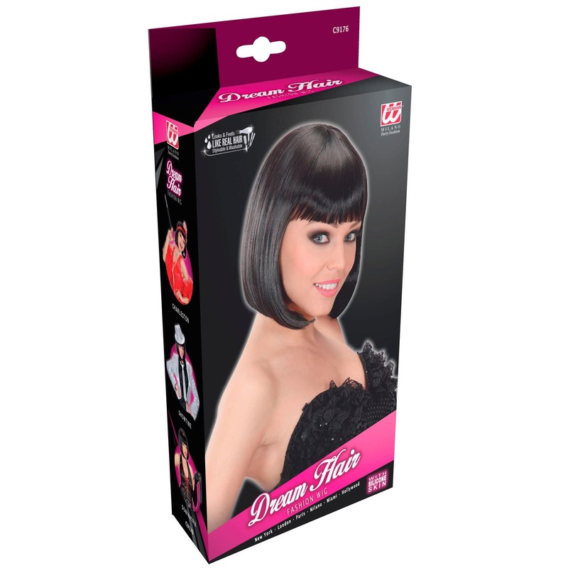 Jolie Pageboy s - Black Wig for Hair Accessory Fancy