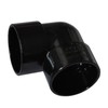 Solvent Black 50mm (56mm) Waste Pipe 90 Degree Knuckle Bend