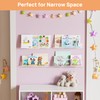 upsimples 4 Pack Acrylic Shelves for Wall Storage, 15" Floating