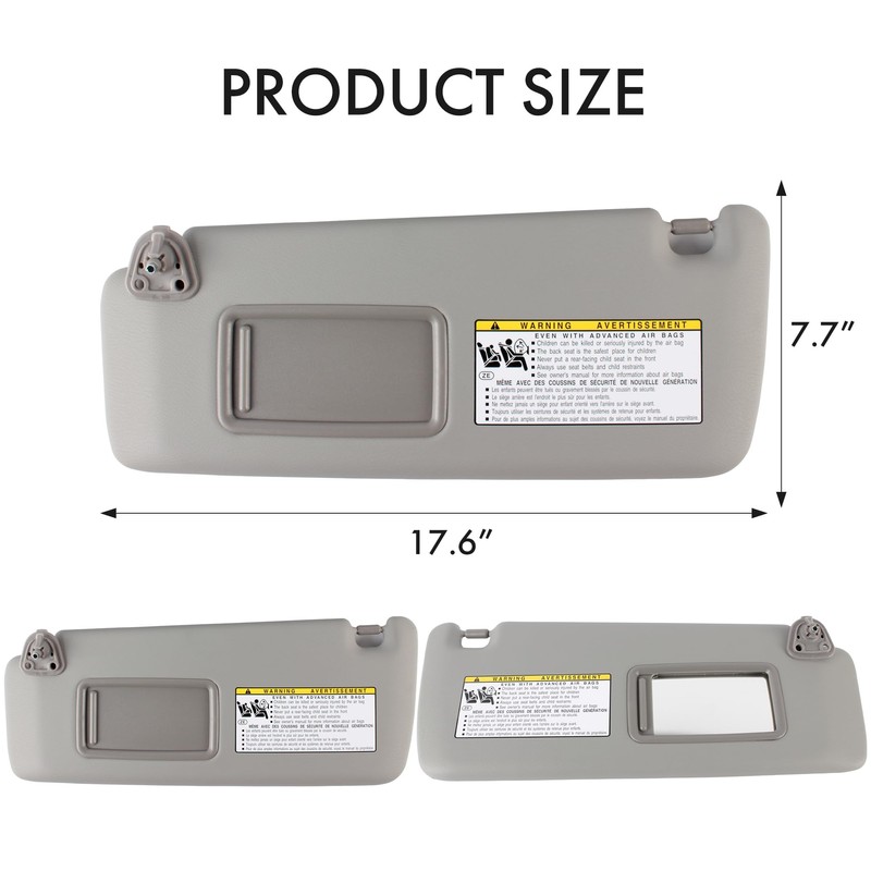 Sun Visor for Toyota Highlander 2001 2002 2003 2004 2005