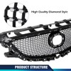 PIT66 Front Bumper Upper Mesh Hood Grille Grill Compatible with