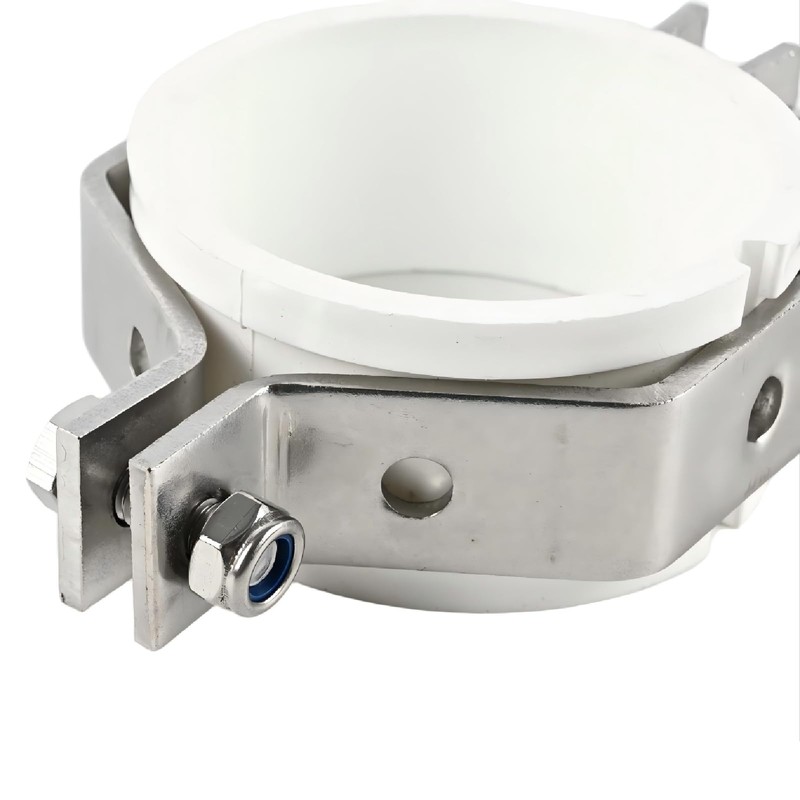 QiiMii 3" Hexagon Tube Hanger Stainless Steel SS304 with Cushion,Adjustable