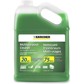 Kärcher Multi Purpose Pressure Washer Detergent, Removes Dirt and Grime from Fences, Siding, Patios, Driveways, Sidewalks, Concrete and More, Highly Concentrated, Makes up to 20 gal of Cleaner
