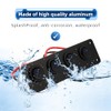 HIYFUH Rocker Switch Panel 20A Waterproof On Off 12V BlueToggle