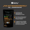 Wellthy NAD y Tranresveratrol 180 Caps. Nicotinamide Adenine Dinucleotide, Resveratrol