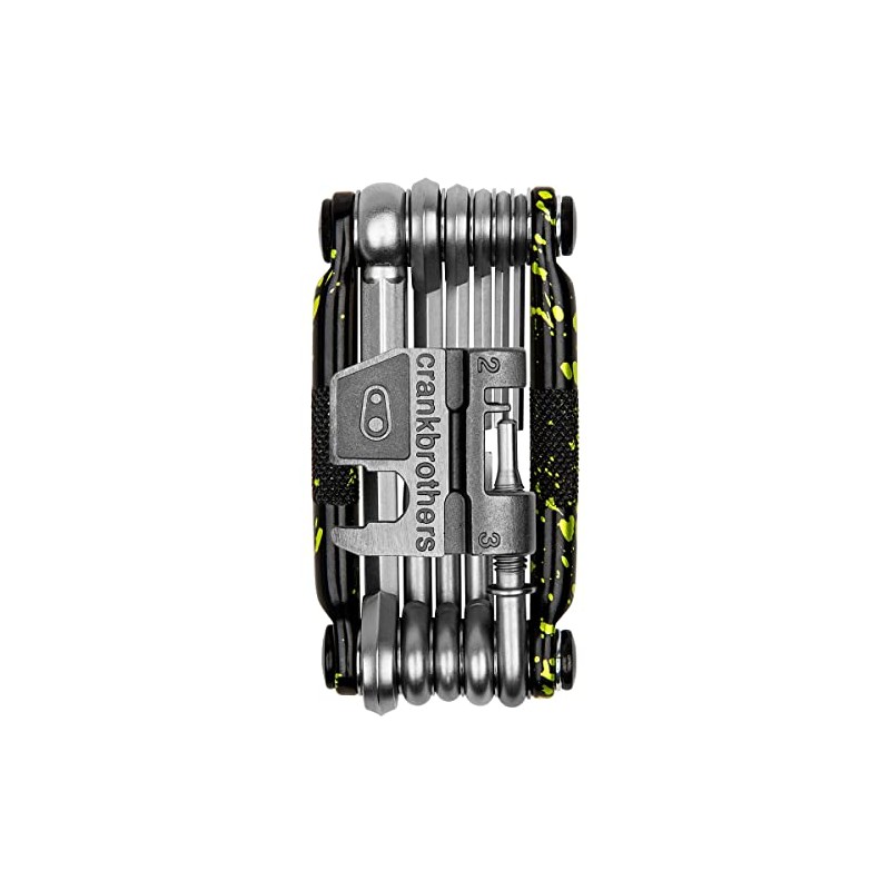 CRANK BROTHERS M17 MULTI TOOL LIME GREEN SPLATTER M17