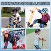 Juego de Casco de Bicicleta para Niños, Rodilleras, Coderas, Muñequeras,