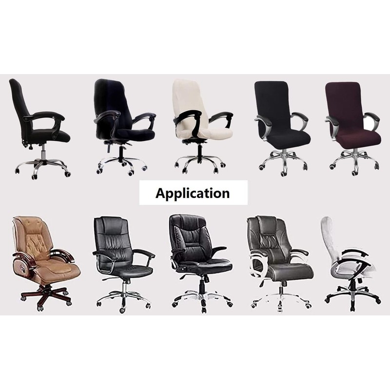 DHXYZZB Universal Computer Chair Cover Office Chair Cover, Fabric, Black,