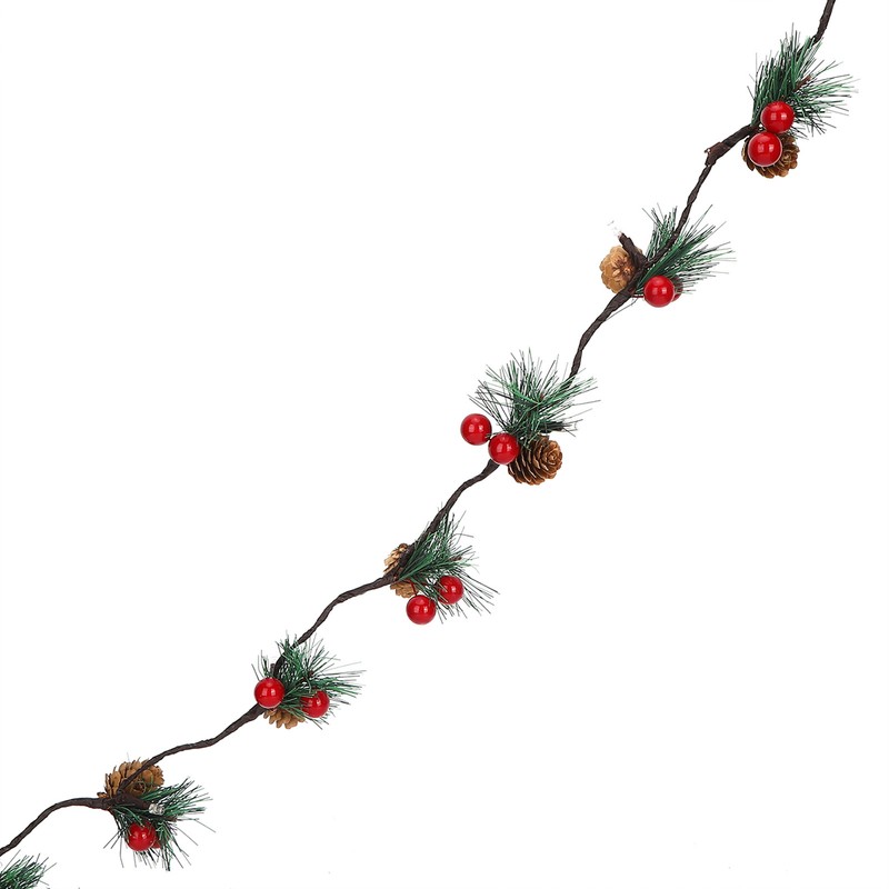 2m 20LED Christmas Pine Cones String Lights for Xmas Wreath