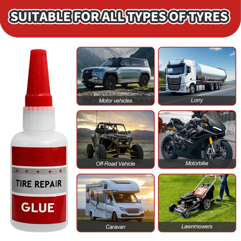 Tire Repair Glue, Rubber Cement Tire Repair, RC Tire Glue,