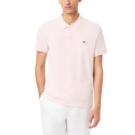 Lacoste Men's Regular Fit Cotton Pima Polo Shirt, Light Pink, Large