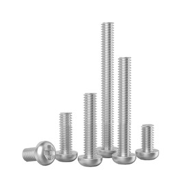 M3 (3mm x 4mm) Phillips Pan Machine Screws (Bolt) - Stainless Steel (A2) (Pack of 20) DIN 7985