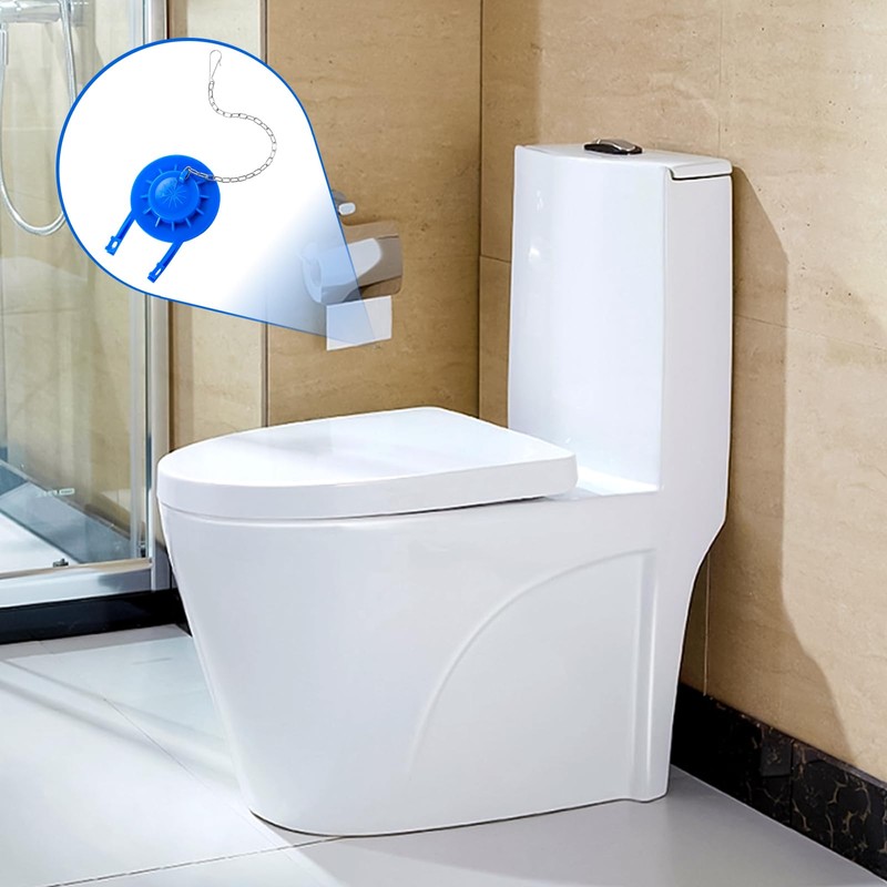 Stainless Flapper Replacement Adjustable-Flappers, Toilet Handle Chain Replacement Fits Most